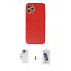 ieg™ iPhone 12 Pro Max Kılıf Ahenk Işık - Siyah Joko 5D Cam + Shine Kamera Lens - LT
