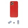 ieg™ iPhone 12 Pro Max Kılıf Ahenk Işık - Siyah Joko Magic 5D Cam + Shine Kamera Lens Koruma Cam - MI