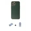 ieg™ iPhone 12 Pro Max Kılıf Ahenk Işık - Siyah Joko Magic 5D Cam + Shine Kamera Lens Koruma Cam - MI