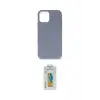 ieg™ iPhone 12 Pro Max Kılıf Ahenk Serisi - Siyah Polymer Nano Ekran Koruyucu