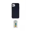 ieg™ iPhone 12 Pro Max Kılıf Ahenk Serisi - Siyah Polymer Nano Ekran Koruyucu