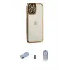 ieg™ iPhone 12 Pro Max Kılıf Çekirdek Klasik Serisi - Siyah Joko Magic 5D Cam + Shine Kamera Lens Koruma Cam - MI