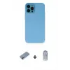 ieg™ iPhone 12 Pro Max Kılıf Çekirdek Modern Serisi - Siyah Joko Magic 5D Cam + Shine Kamera Lens Koruma Cam - PE