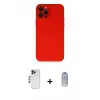 ieg™ iPhone 12 Pro Max Kılıf Çekirdek Modern Serisi - Siyah Joko Magic 5D Cam + Shine Kamera Lens - LT