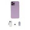 ieg™ iPhone 12 Pro Max Kılıf Çekirdek Modern Serisi - Siyah Joko Magic 5D Cam + Shine Kamera Lens - LT