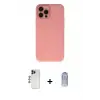 ieg™ iPhone 12 Pro Max Kılıf Çekirdek Modern Serisi - Siyah Joko Magic 5D Cam + Shine Kamera Lens - LT
