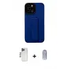 ieg™ iPhone 12 Pro Max Kılıf Çekirdek Yansıma - Siyah Joko Magic 5D Cam + Shine Kamera Lens - LT
