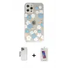 ieg™ iPhone 12 Pro Max Kılıf Eksen Asil Prime - Siyah Joko 5D Cam + Shine Kamera Lens - LT