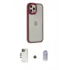 ieg™ iPhone 12 Pro Max Kılıf Eksen Doku Prime - Siyah Joko Magic 5D Cam + Shine Kamera Lens - GD