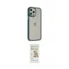ieg™ iPhone 12 Pro Max Kılıf Eksen Doku Prime - Siyah Mat Seramik Nano Ekran Koruyucu