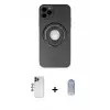 ieg™ iPhone 12 Pro Max Kılıf Eksen Klasik Prime - Siyah Joko Magic 5D Cam + Shine Kamera Lens - LT
