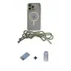 ieg™ iPhone 12 Pro Max Kılıf Eksen Özel Seri - Siyah Joko Magic 5D Cam + Shine Kamera Lens Koruma Cam - GI