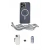 ieg™ iPhone 12 Pro Max Kılıf Eksen Özel Seri - Siyah Joko Magic 5D Cam + Shine Kamera Lens - LT