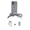 ieg™ iPhone 12 Pro Max Kılıf Eksen Özel Seri - Siyah Joko Magic 5D Cam + Shine Kamera Lens - LT