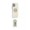 ieg™ iPhone 12 Pro Max Kılıf İz Form Serisi - Siyah Polymer Nano Ekran Koruyucu