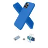 ieg™ iPhone 12 Pro Max Kılıf Kozmos Yansıma Özel Seri - Siyah 3D Antistatik Seramik Nano Ekran Koruyucu + Shine Kamera Lens Koruma Cam - MI