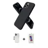 ieg™ iPhone 12 Pro Max Kılıf Kozmos Yansıma Özel Seri - Siyah Joko 5D Cam + Shine Kamera Lens - LT