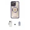 ieg™ iPhone 12 Pro Max Kılıf Kutup Modern - Siyah Joko Magic 5D Cam + Shine Kamera Lens - GD