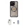 ieg™ iPhone 12 Pro Max Kılıf Kutup Modern - Siyah Joko Magic 5D Cam + Shine Kamera Lens - GD