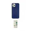 ieg™ iPhone 12 Pro Max Kılıf Nova Çizgi - Siyah 20D Premium Cam Ekran Koruyucu