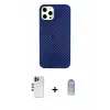 ieg™ iPhone 12 Pro Max Kılıf Nova Çizgi - Siyah Joko Magic 5D Cam + Shine Kamera Lens - GD