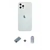 ieg™ iPhone 12 Pro Max Kılıf Nova Çizgi - Siyah Joko Magic 5D Cam + Shine Kamera Lens Koruma Cam - SH