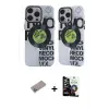 ieg™ iPhone 12 Pro Max Kılıf Nova Doku Koleksiyonu - Şeffaf Temperli Cam Ekran Koruyucu + Shine Kamera Lens Koruma Cam - SABE