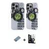 ieg™ iPhone 12 Pro Max Kılıf Nova Doku Koleksiyonu - Şeffaf Temperli Cam Ekran Koruyucu + Shine Kamera Lens Koruma Cam - GI