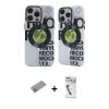 ieg™ iPhone 12 Pro Max Kılıf Nova Doku Koleksiyonu - Şeffaf Uv Polymer Nano Ekran Koruyucu + Shine Kamera Lens Koruma Cam - SABE