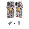 ieg™ iPhone 12 Pro Max Kılıf Nova Doku Koleksiyonu - Siyah Joko Magic 5D Cam + Metal Kamera Lens Koruma Cam - KI