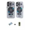 ieg™ iPhone 12 Pro Max Kılıf Nova Doku Koleksiyonu - Siyah Joko Magic 5D Hayalet Cam + Shine Kamera Lens Koruma Cam - MI