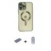 ieg™ iPhone 12 Pro Max Kılıf Nova Işık Özel Seri - Siyah Joko Magic 5D Cam + Renkli Kamera Lens Koruma Cam - MI