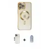 ieg™ iPhone 12 Pro Max Kılıf Nova Işık Özel Seri - Siyah Joko Magic 5D Cam + Shine Kamera Lens - GD