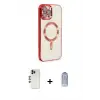 ieg™ iPhone 12 Pro Max Kılıf Nova Işık Özel Seri - Siyah Joko Magic 5D Cam + Shine Kamera Lens - GD