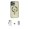 ieg™ iPhone 12 Pro Max Kılıf Nova Işık Özel Seri - Siyah Joko Magic 5D Cam + Shine Kamera Lens - GD