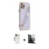 ieg™ iPhone 12 Pro Max Kılıf Nova Işık Prime - Şeffaf Temperli Cam Ekran Koruyucu + Shine Kamera Lens - GD