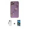 ieg™ iPhone 12 Pro Max Kılıf Nova Işık Prime - Siyah 34D Izgaralı Cam + Shine Kamera Lens - LT
