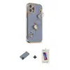 ieg™ iPhone 12 Pro Max Kılıf Nova Işık Prime - Siyah Joko 5D Cam + Shine Kamera Lens Koruma Cam - SH