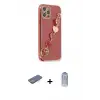 ieg™ iPhone 12 Pro Max Kılıf Nova Işık Prime - Siyah Joko Magic 5D Cam + Renkli Kamera Lens Koruma Cam - MI