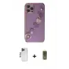 ieg™ iPhone 12 Pro Max Kılıf Nova Işık Prime - Siyah Joko Magic 5D Hayalet Cam + Shine Kamera Lens - LT
