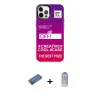 ieg™ iPhone 12 Pro Max Kılıf Siluet Çizgi Koleksiyonu - Siyah Joko Magic 5D Cam + Shine Kamera Lens Koruma Cam - GD