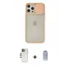 ieg™ iPhone 12 Pro Max Kılıf Vadi Çizgi - Siyah Joko Magic 5D Cam + Shine Kamera Lens - GD