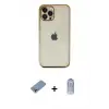ieg™ iPhone 12 Pro Max Kılıf Vadi Minimal - Siyah Joko Magic 5D Cam + Shine Kamera Lens Koruma Cam - GI
