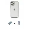 ieg™ iPhone 12 Pro Max Kılıf Vadi Minimal - Siyah Joko Magic 5D Cam + Shine Kamera Lens Koruma Cam - GI