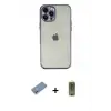 ieg™ iPhone 12 Pro Max Kılıf Vadi Minimal - Siyah Joko Magic 5D Hayalet Cam + Shine Kamera Lens Koruma Cam - GS