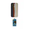 ieg™ iPhone 12 Pro Max Kılıf Yadigar Çizgi - Siyah 18D Cam Ekran Koruyucu