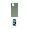 ieg™ iPhone 12 Pro Max Kılıf Yadigar Yansıma Serisi - Siyah 34D Izgaralı Cam