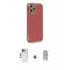 ieg™ iPhone 12 Pro Max Kılıf Yankı Serisi - Siyah Joko Magic 5D Cam + Shine Kamera Lens - LT