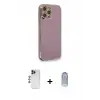 ieg™ iPhone 12 Pro Max Kılıf Yankı Serisi - Siyah Joko Magic 5D Cam + Shine Kamera Lens - LT