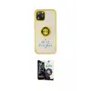 ieg™ iPhone 12 Pro Max Kılıf Yörünge Çizgi - Şeffaf Temperli Cam Ekran Koruyucu